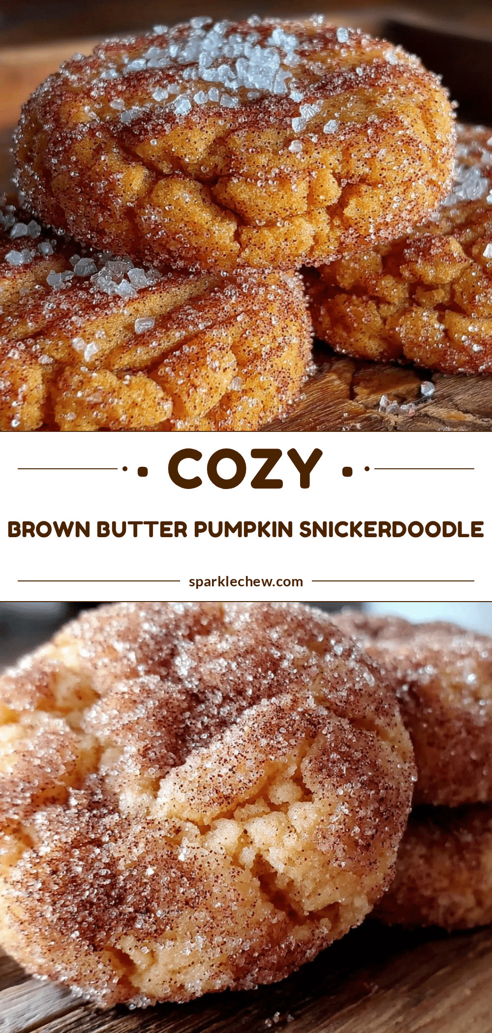 brown butter pumpkin snickerdoodle cookies recipe