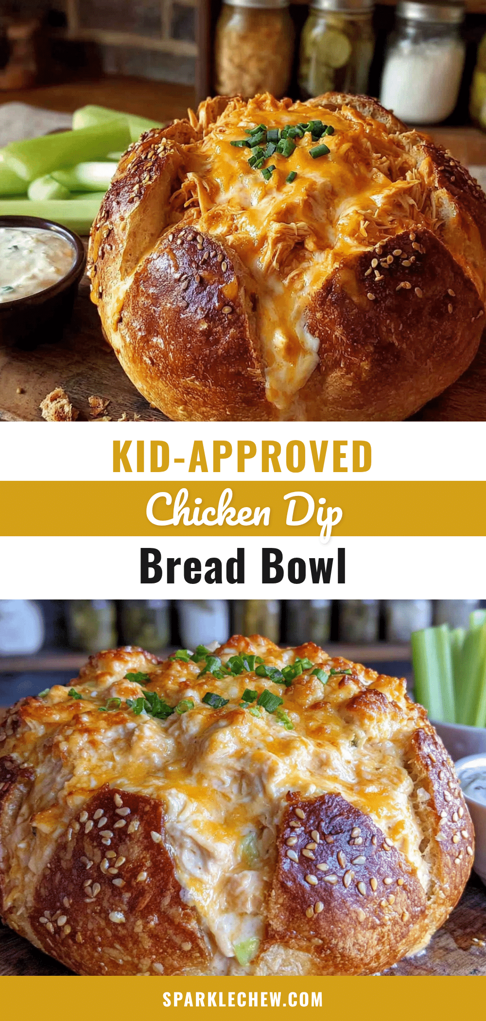 buffalo chicken dip bread bowl recipe