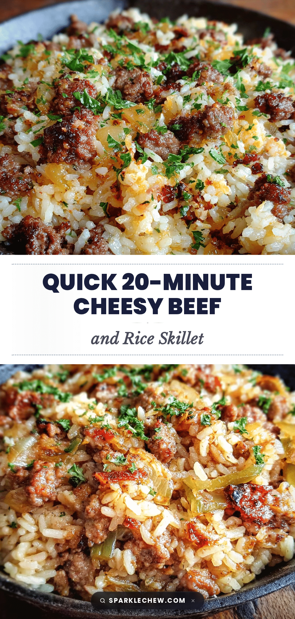 cheesy beef and rice skillet recipe