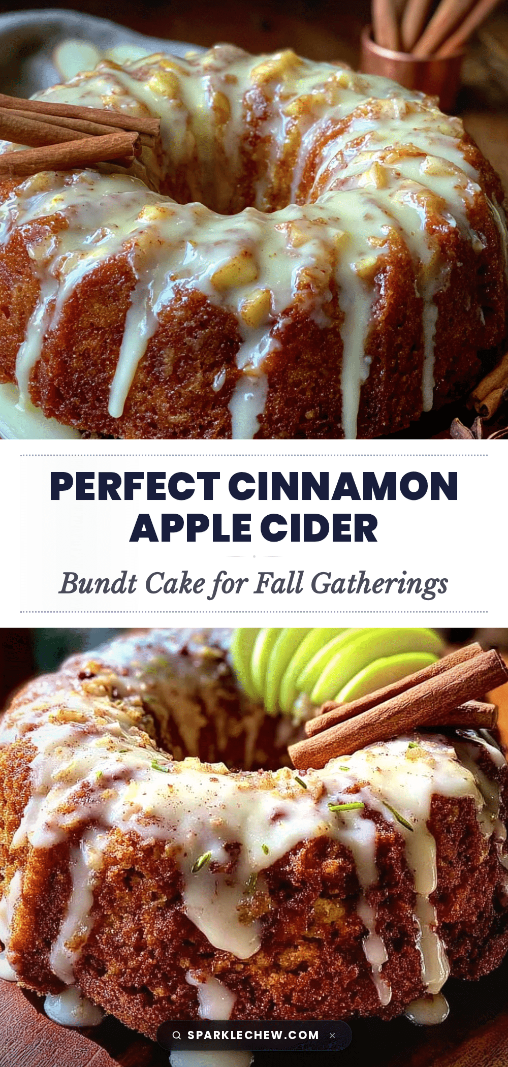 cinnamon apple cider bundt cake recipe