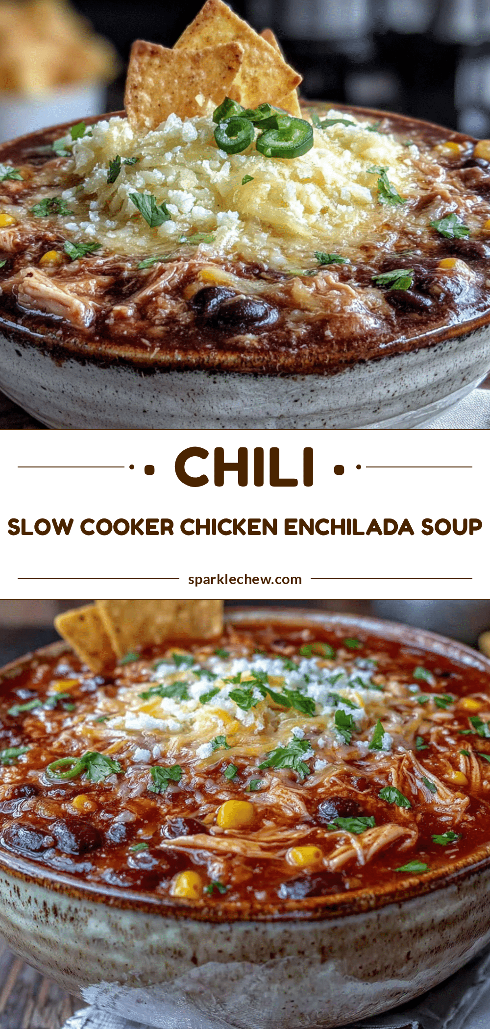 cozy slow cooker chicken enchilada soup recipe