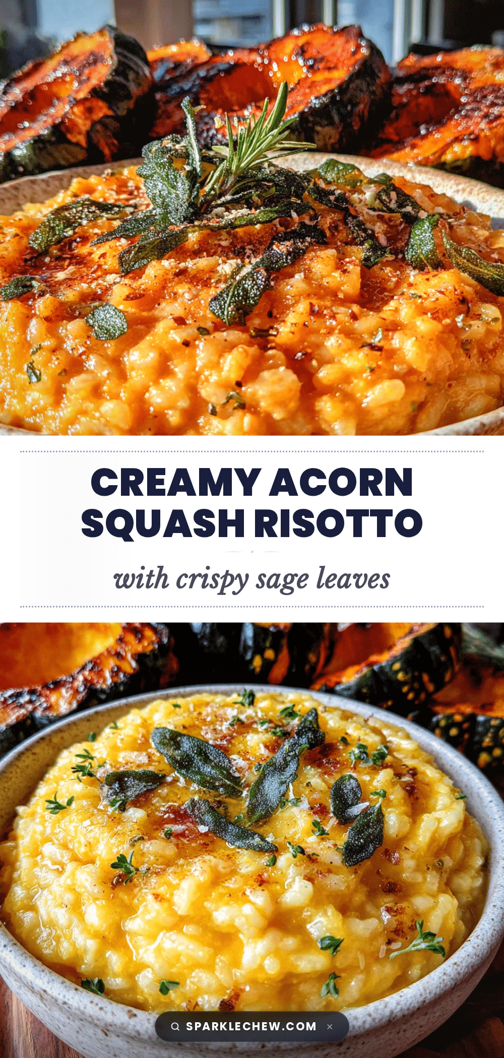 creamy acorn squash risotto recipe