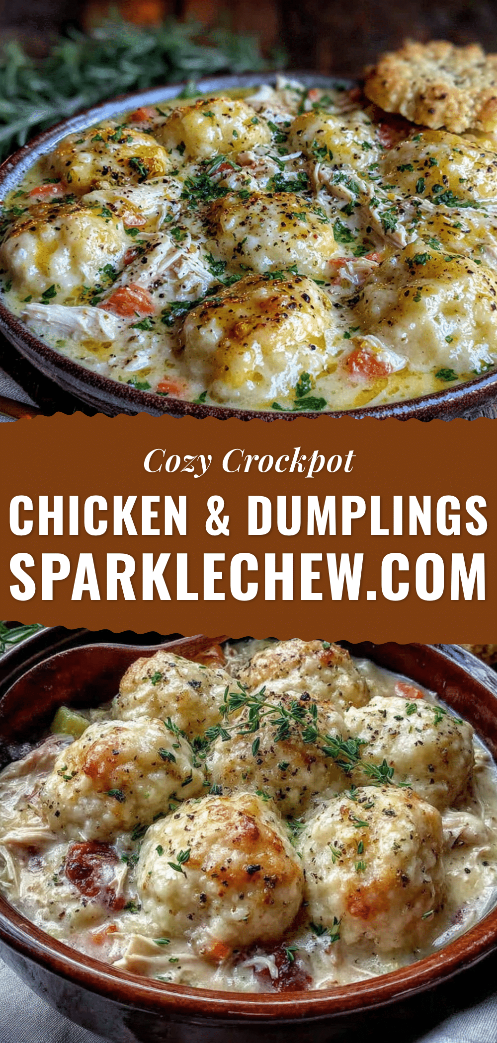 Creamy Crockpot Chicken and Dumplings recipe