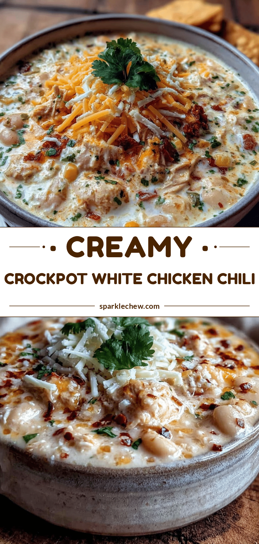 creamy crockpot white chicken chili recipe