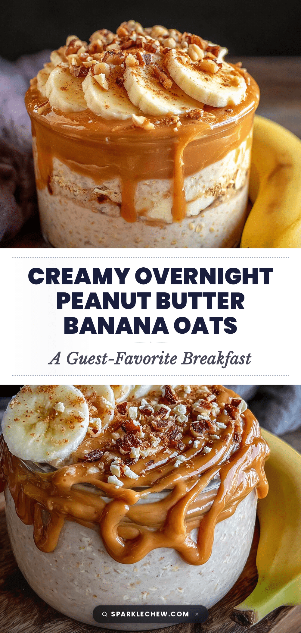 creamy overnight peanut butter banana oats recipe