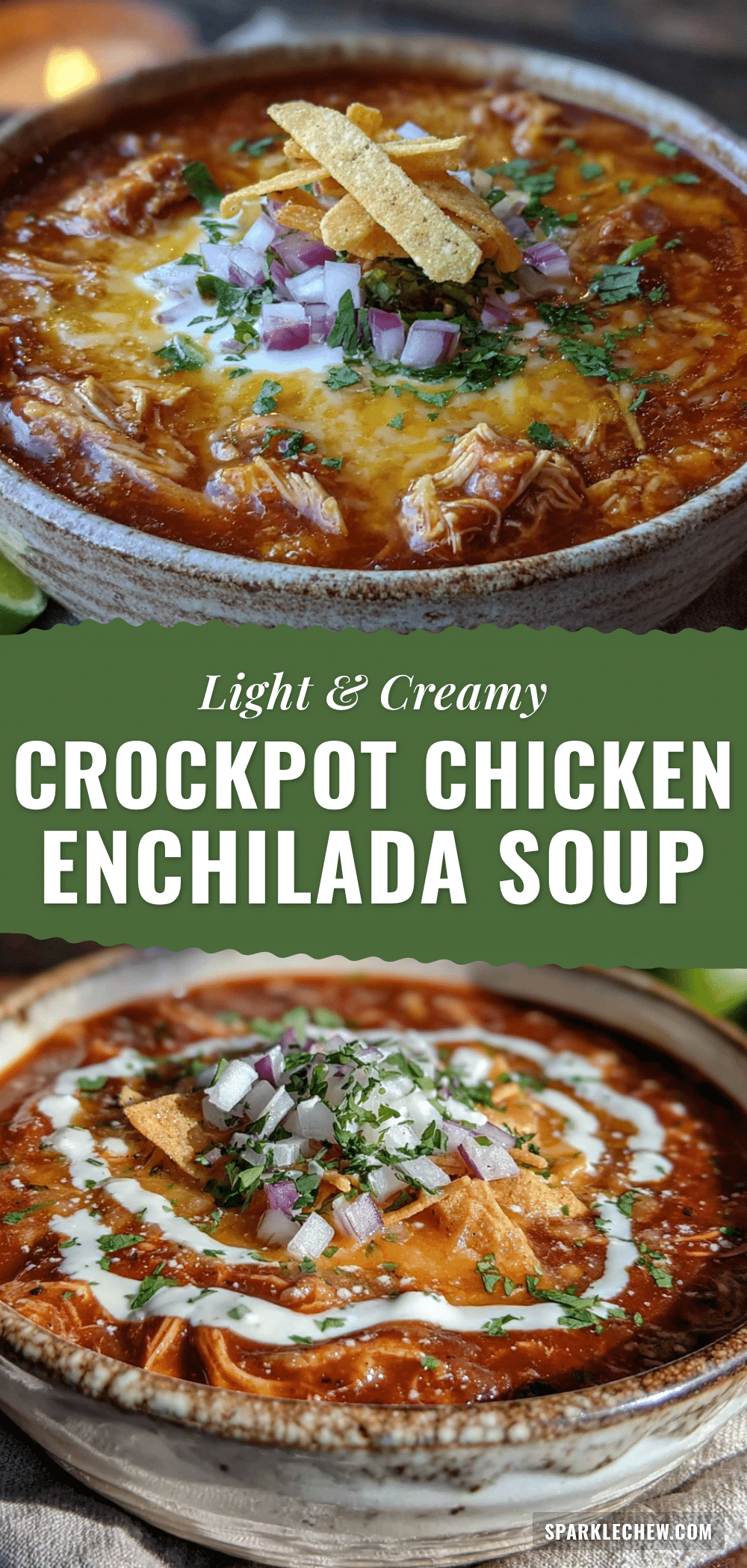 crockpot chicken enchilada soup recipe