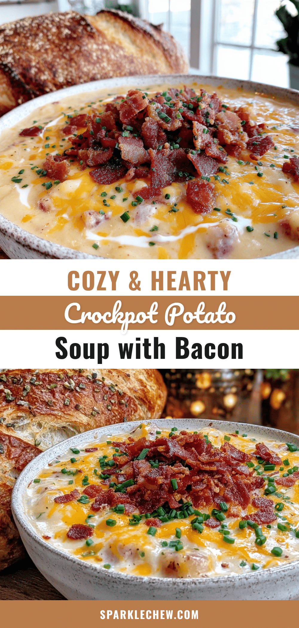 crockpot potato soup with bacon recipe