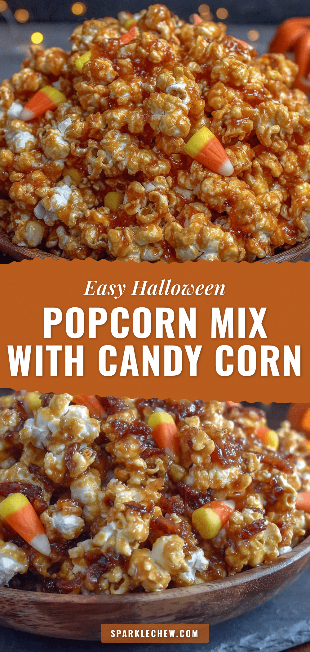 easy halloween popcorn mix recipe