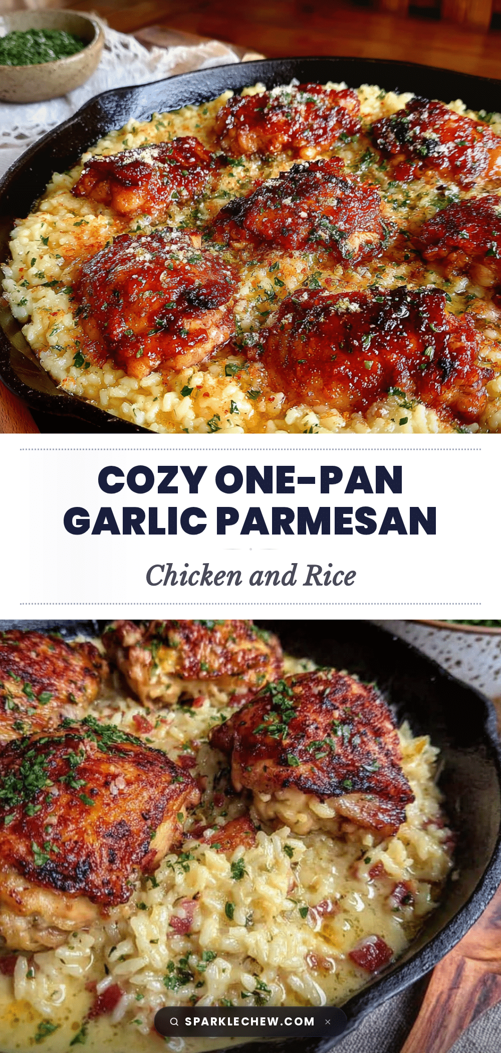 garlic parmesan chicken and rice recipe