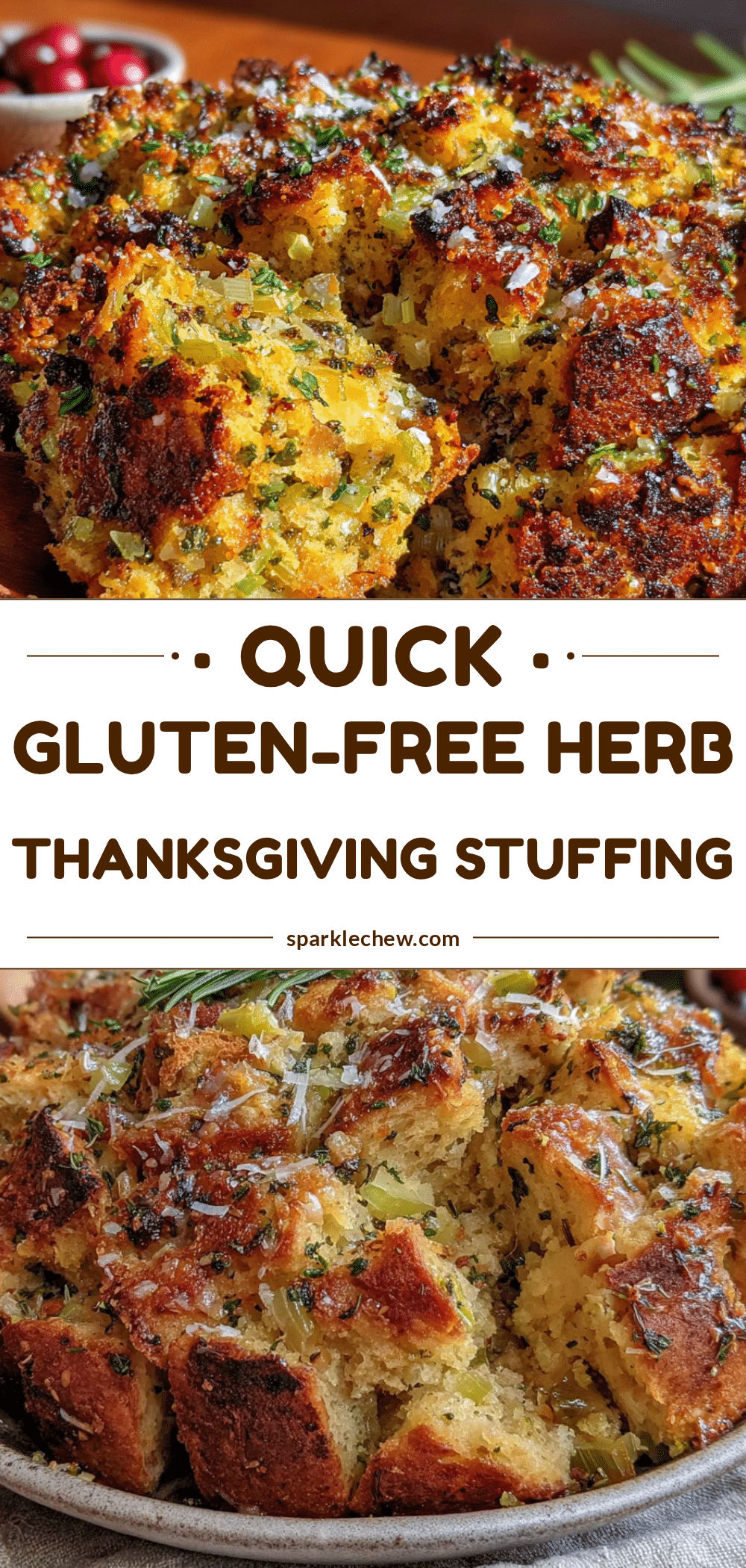 gluten-free herb Thanksgiving stuffing recipe