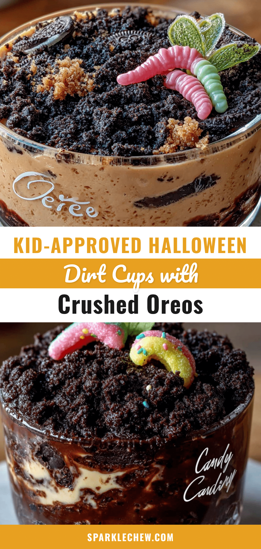 Halloween dirt cups recipe