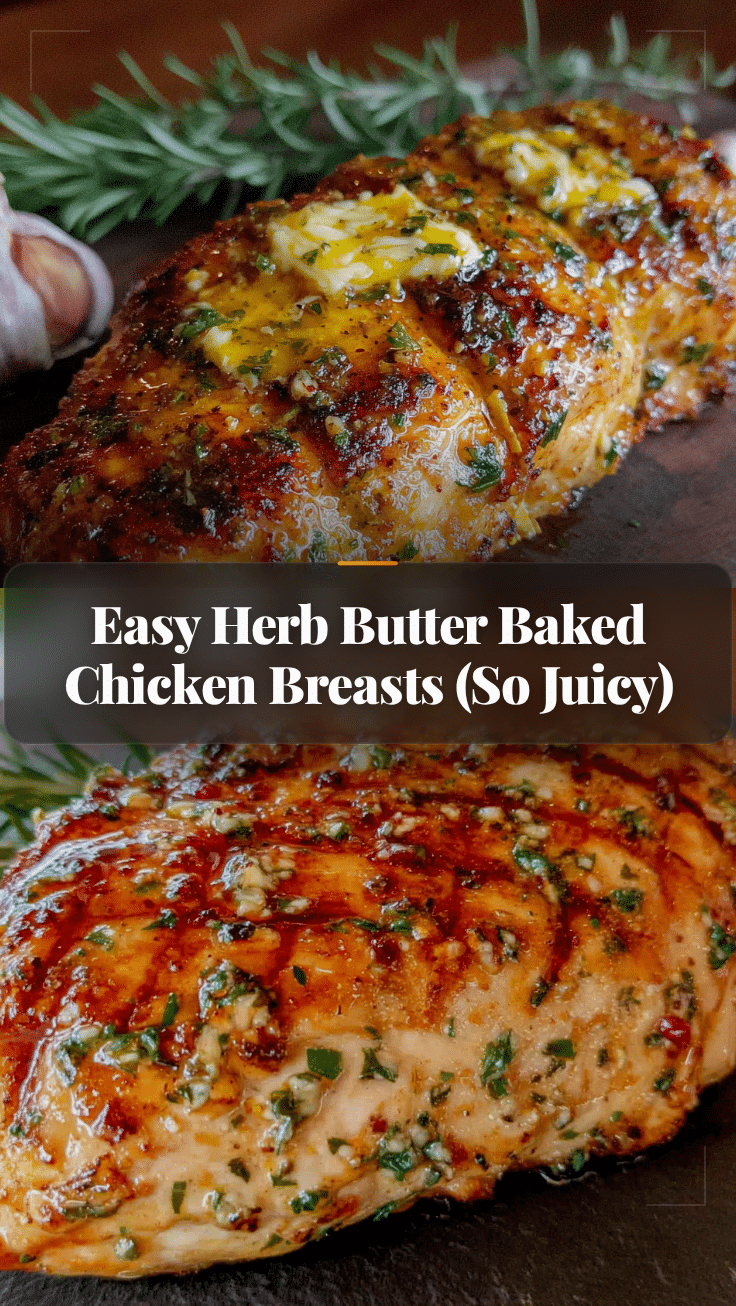 herb butter baked chicken breasts recipe