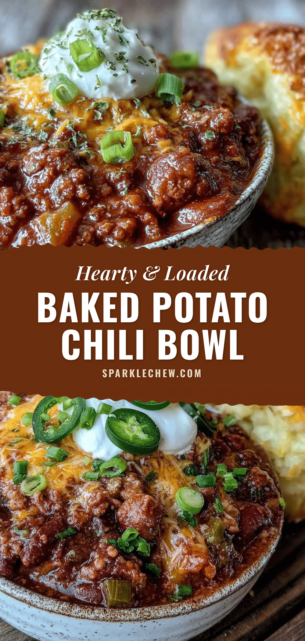 loaded baked potato chili bowl recipe