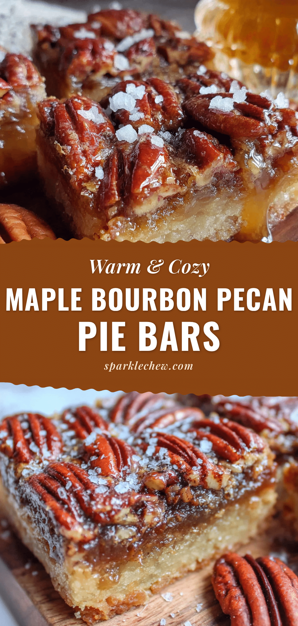 maple bourbon pecan pie bars recipe