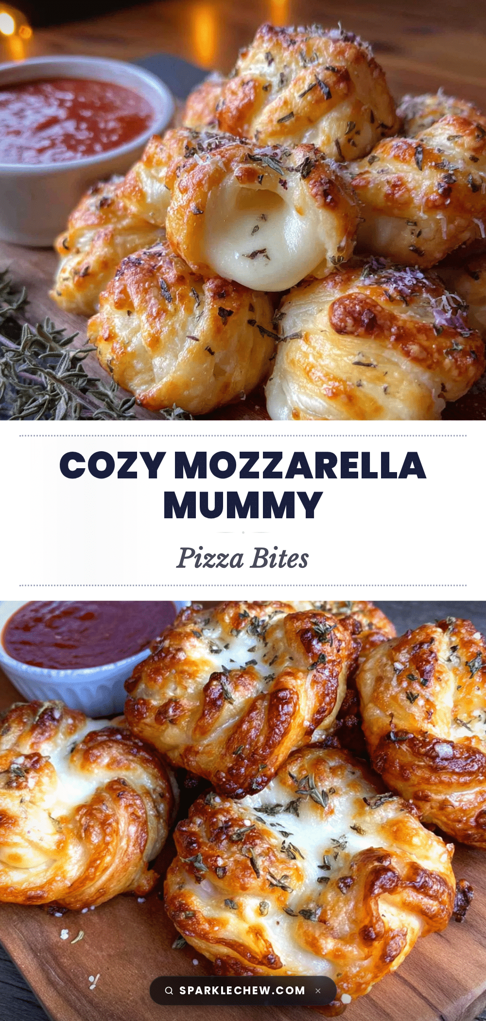 mozzarella mummy pizza bites recipe