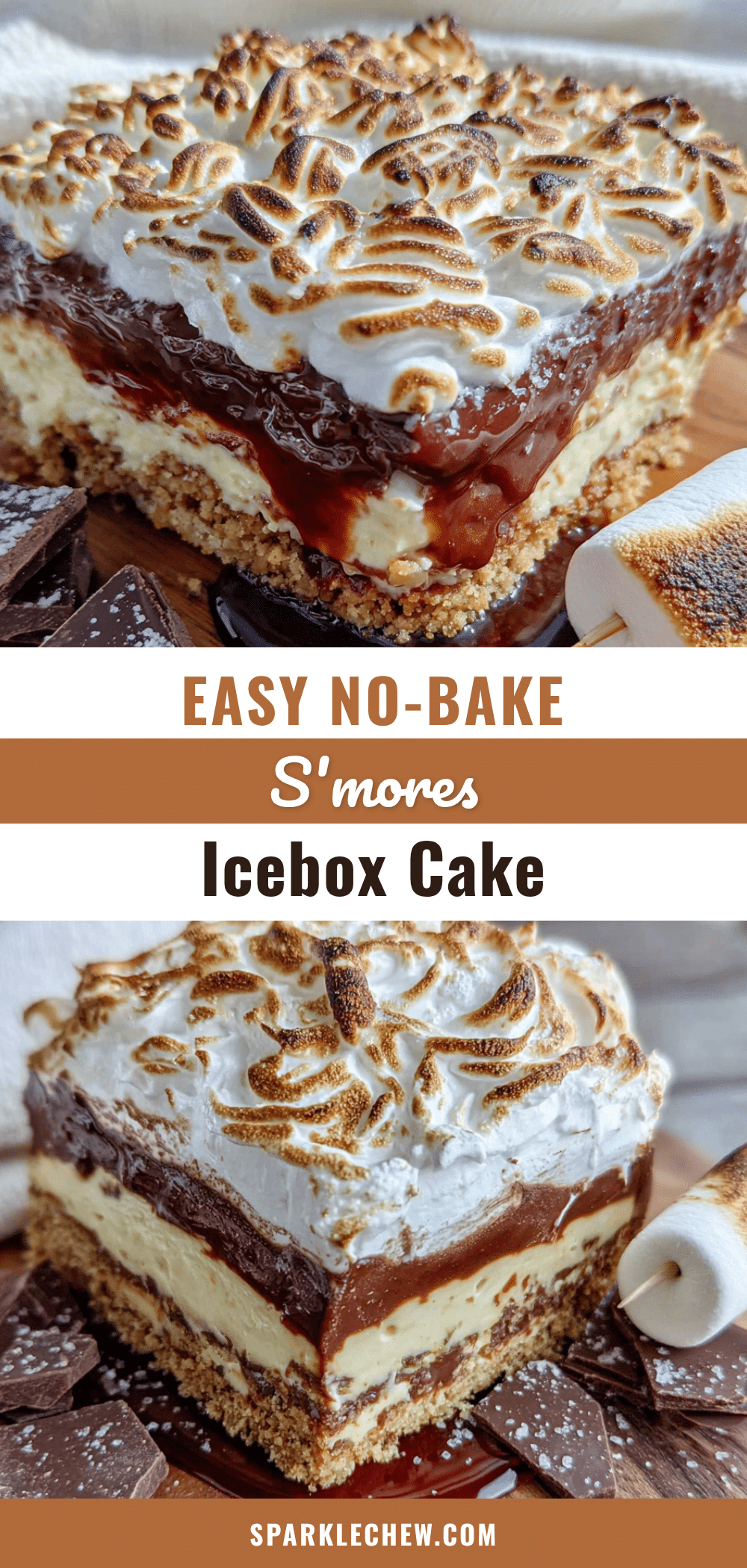 no-bake smores icebox cake recipe