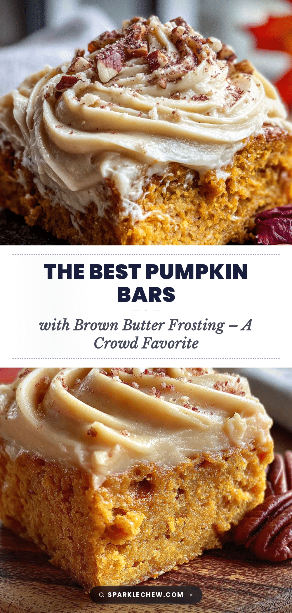 pumpkin bars with brown butter frosting recipe