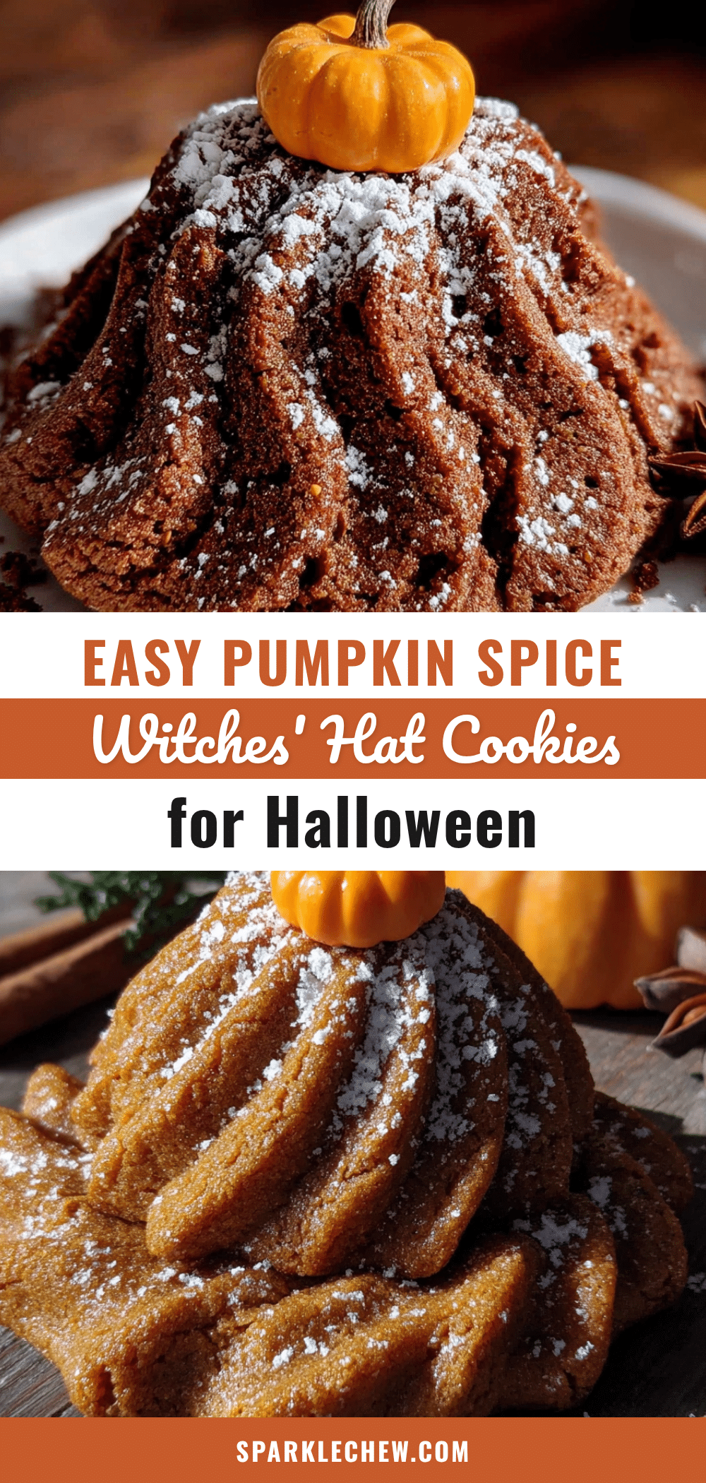 pumpkin spice witches hat cookies recipe