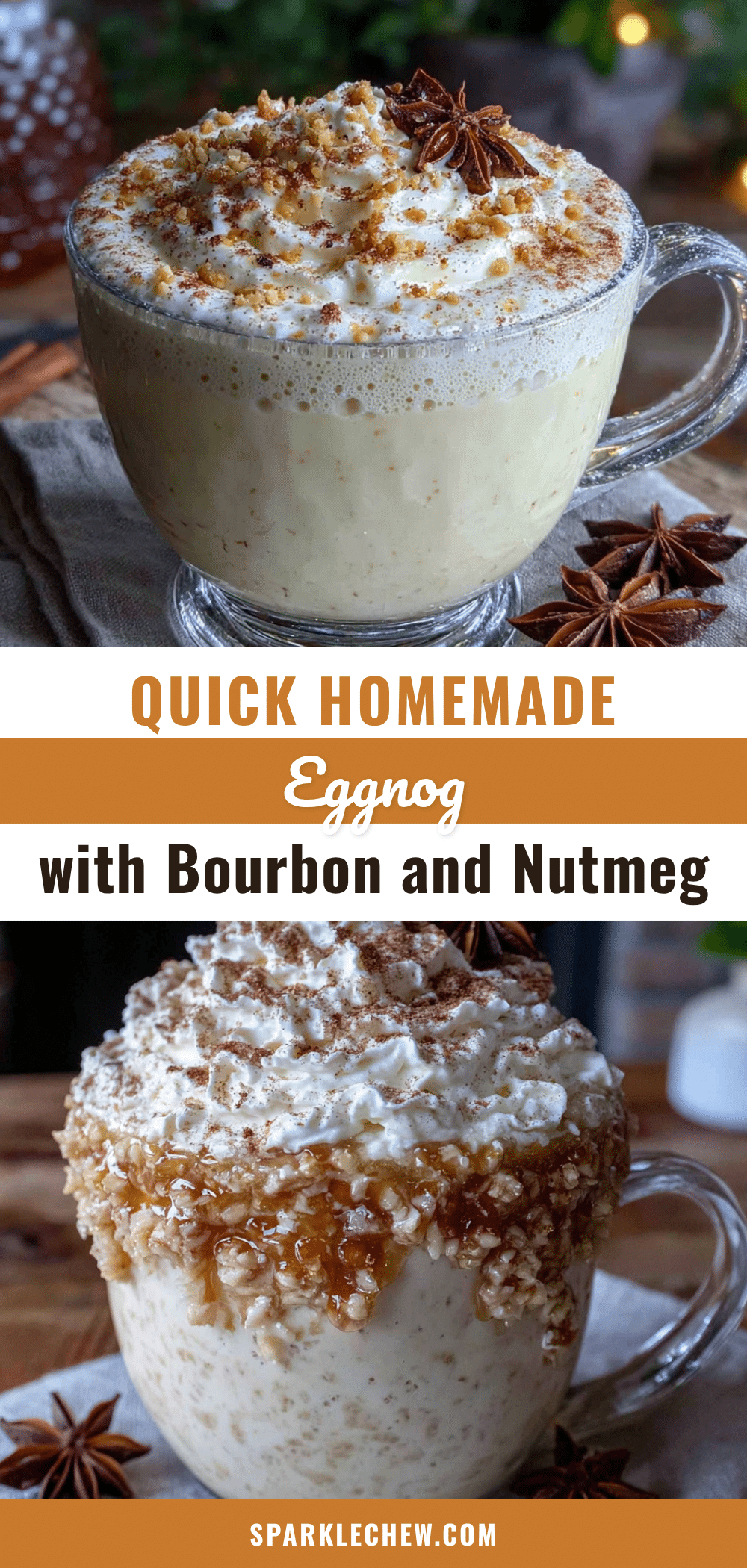 quick homemade eggnog with bourbon recipe