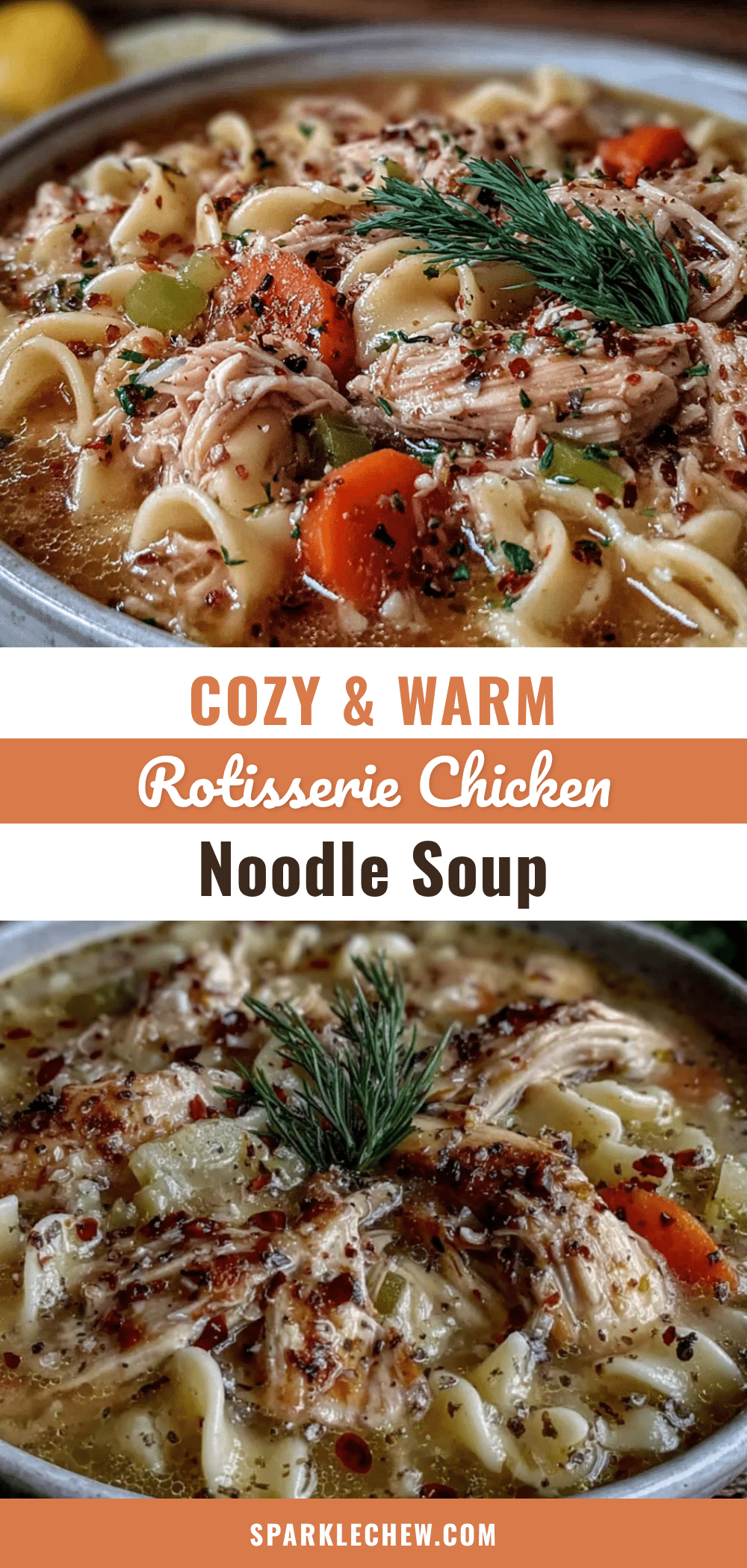 rotisserie chicken noodle soup recipe