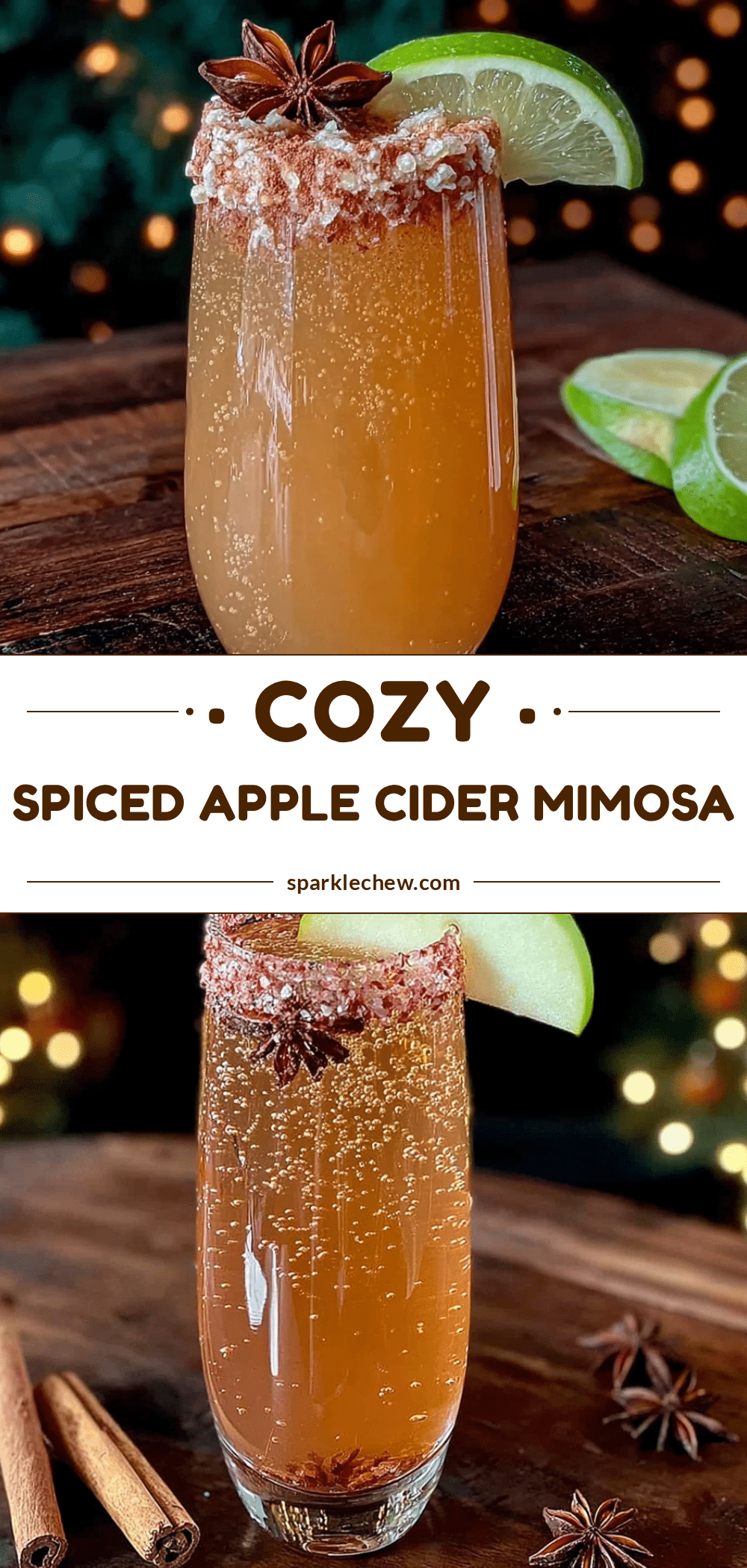 spiced apple cider mimosa recipe