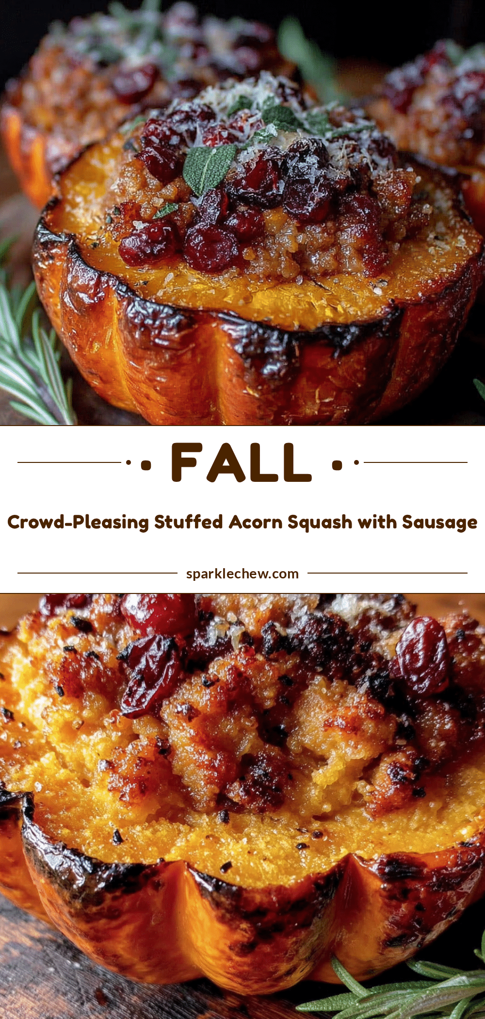 stuffed acorn squash with sausage recipe