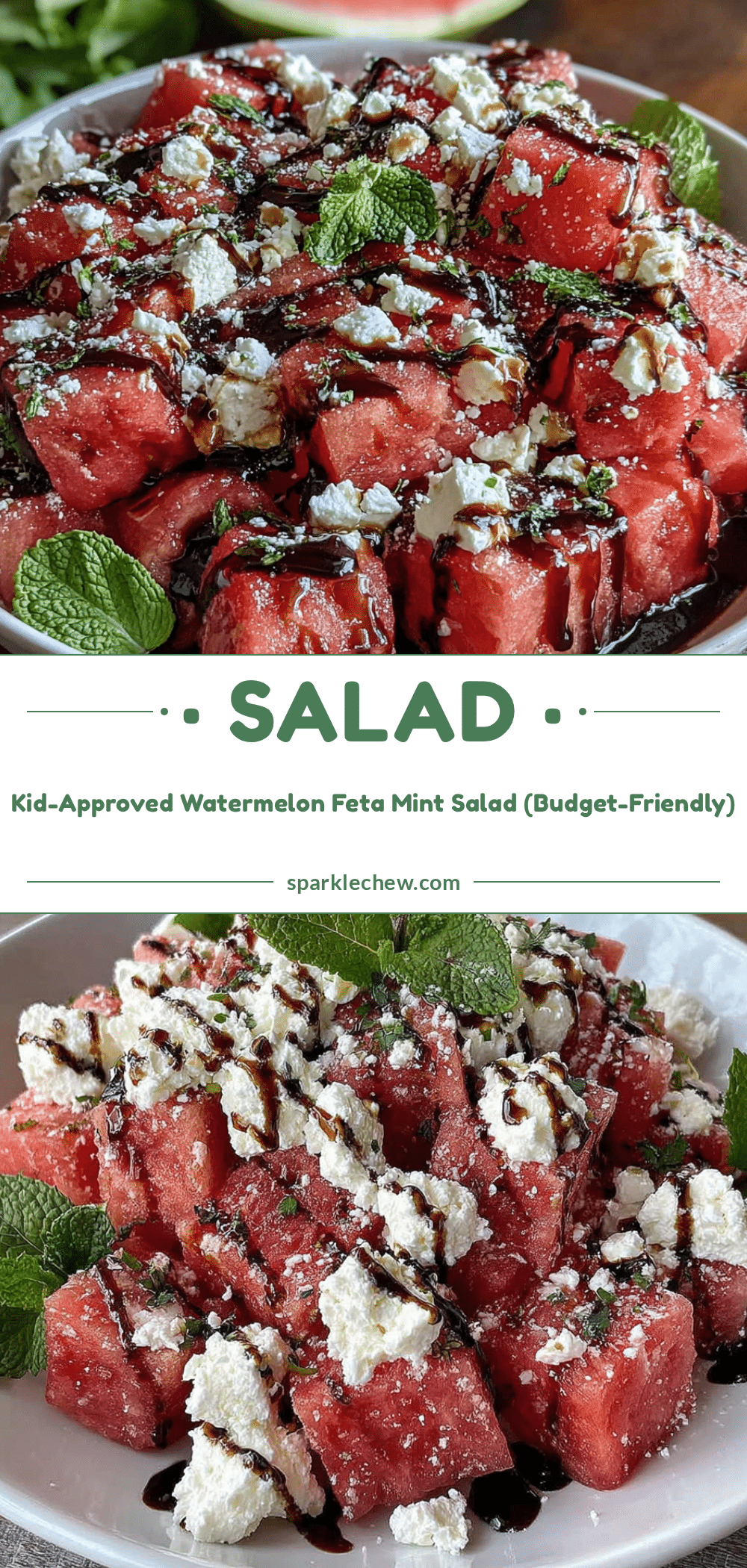 watermelon feta mint salad recipe