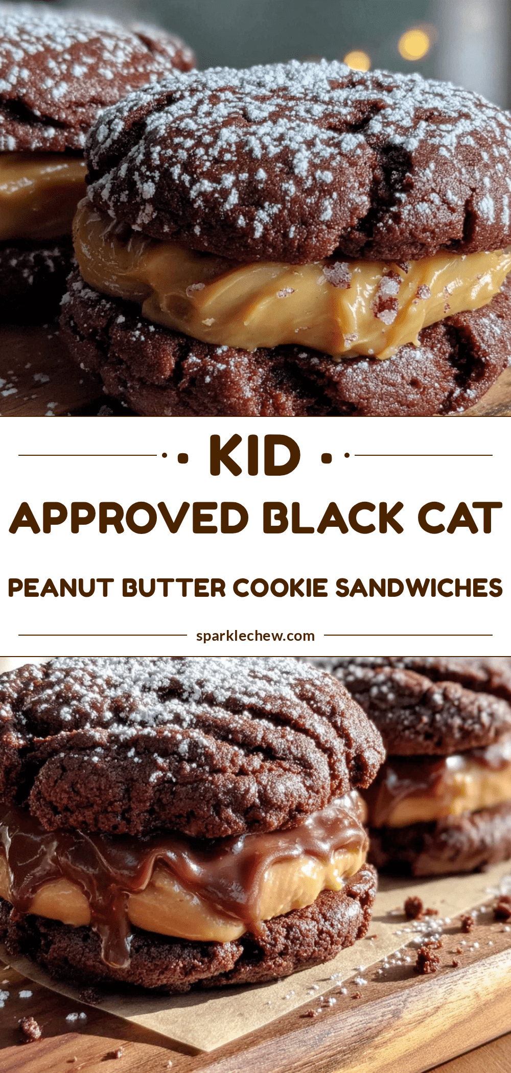 black cat peanut butter cookie sandwiches recipe