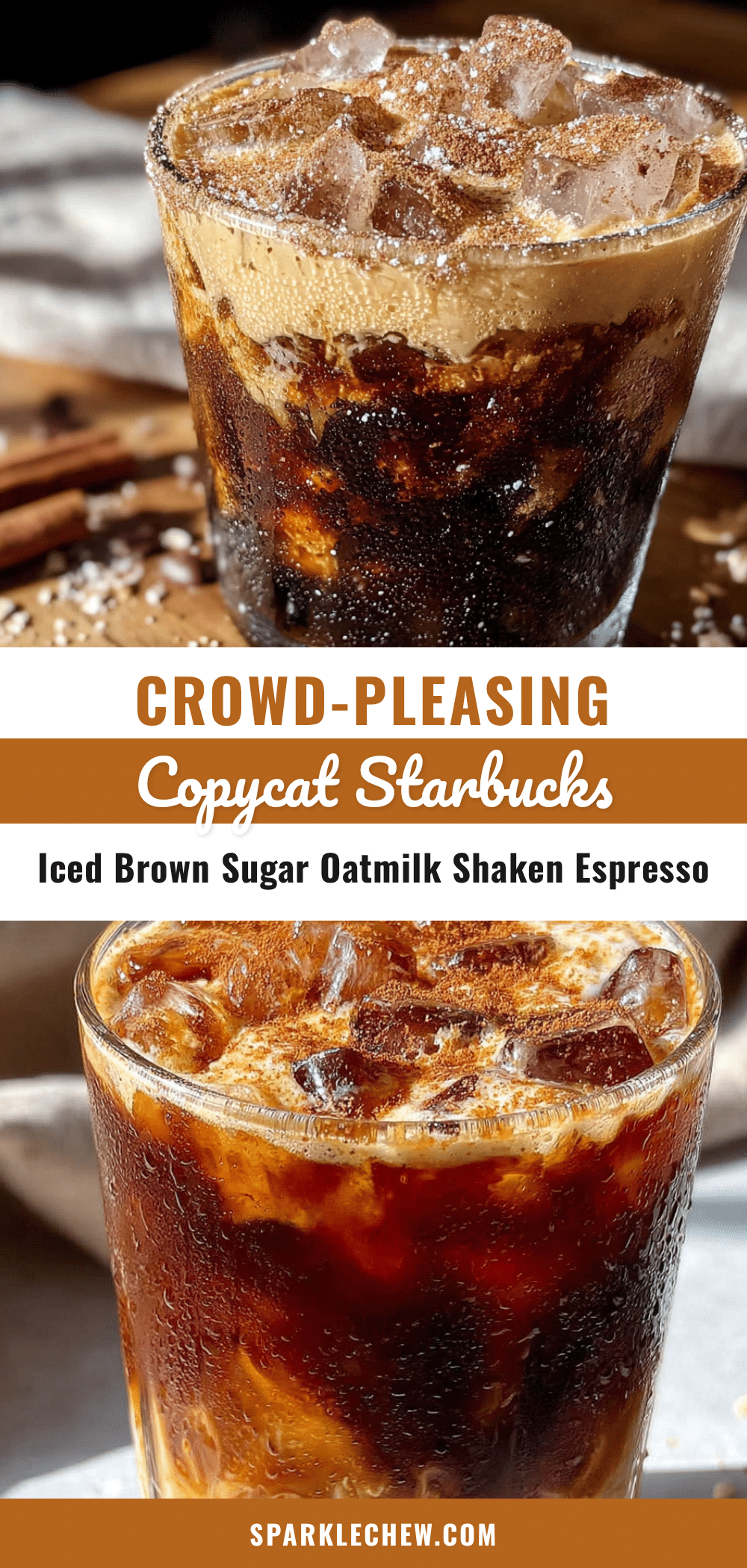 Copycat Starbucks Iced Brown Sugar Oatmilk Shaken Espresso recipe