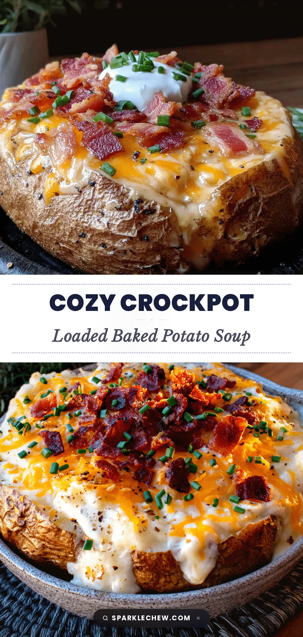 cozy crockpot loaded baked potato soup recipe