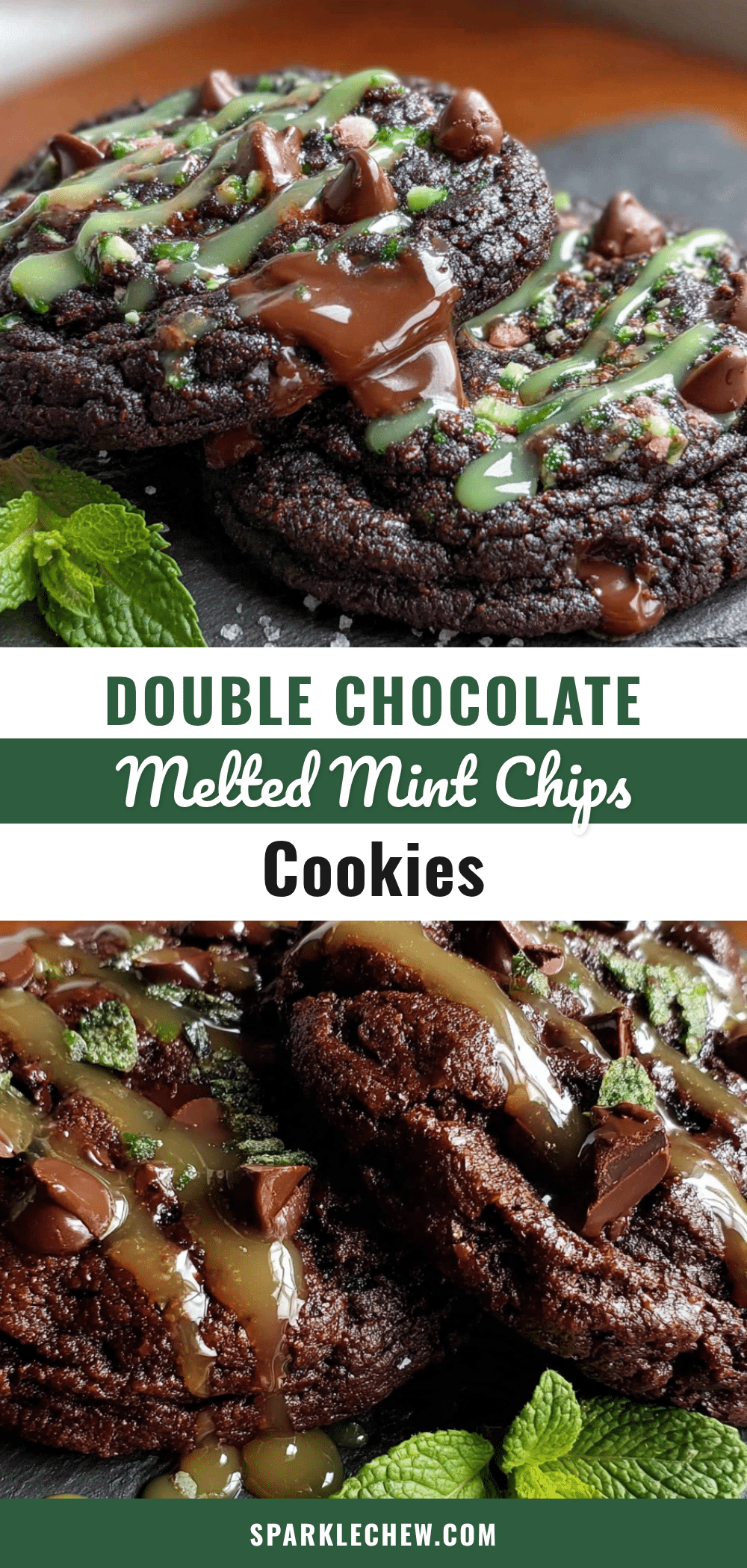 double chocolate mint cookies recipe