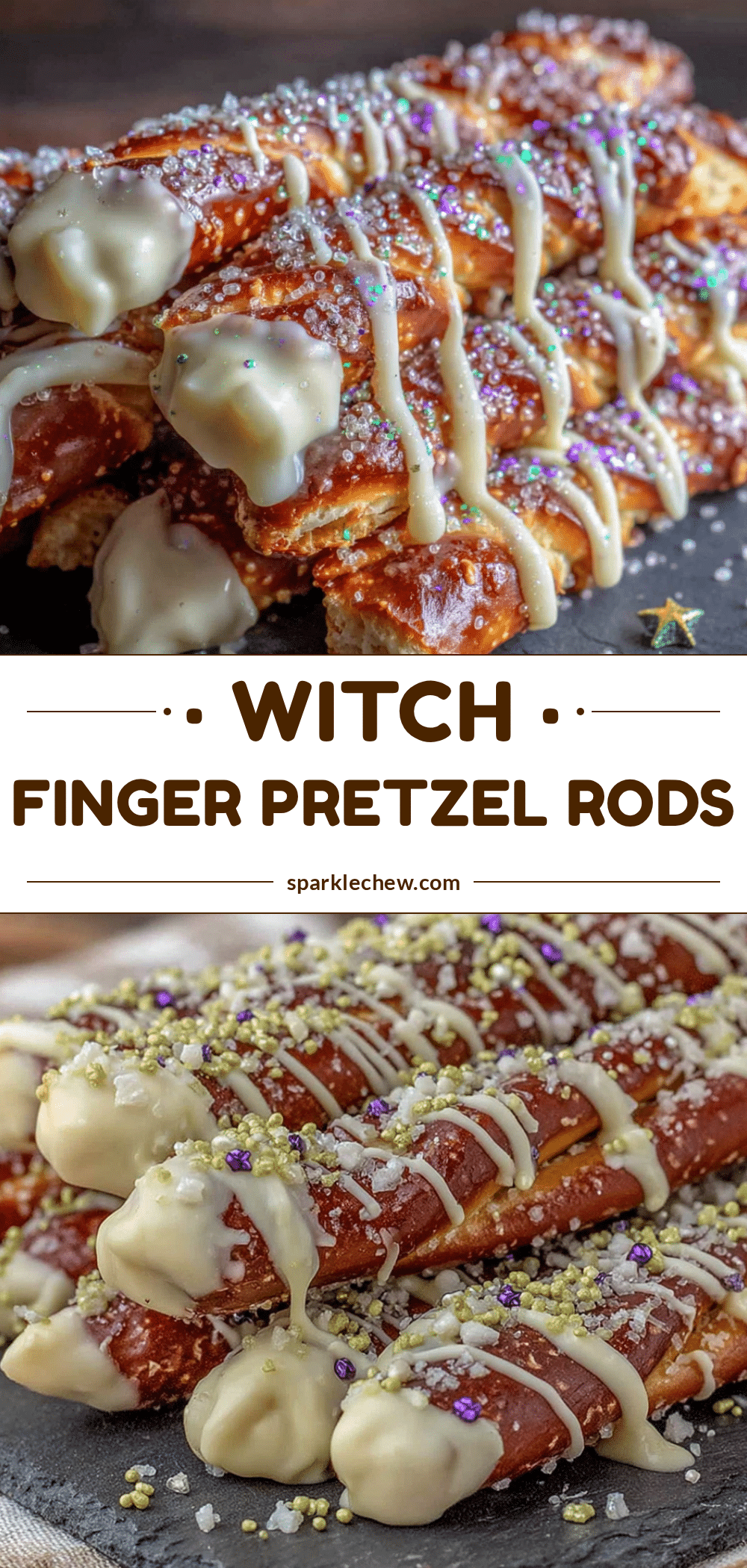 witch finger pretzel rods recipe